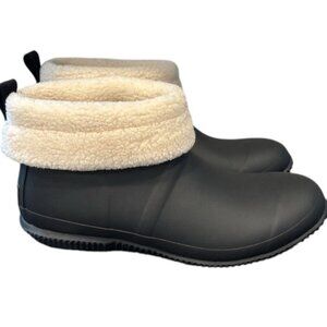 HUNTER In/Out Short Rain Black Boots – Women’s Size 9